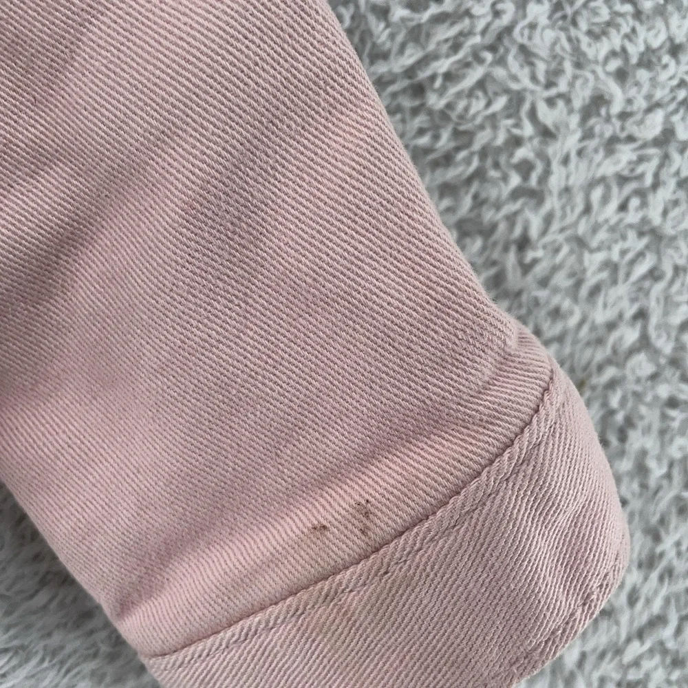 GAP Denim‎ Jacket Baby Girls 3 Years Pink Sherpa Lined Collar Trucker Coat